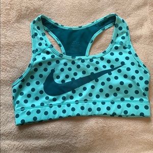Nike pokadot sports bra